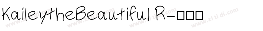 KaileytheBeautiful R字体转换